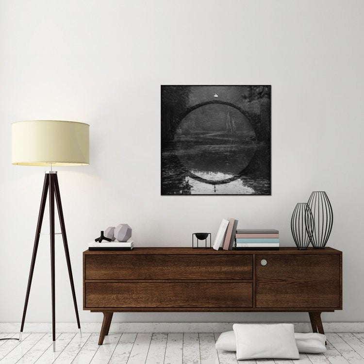 "Ring" Framed Canvas Giclee by Lukasz Kozlowski, 37x37"