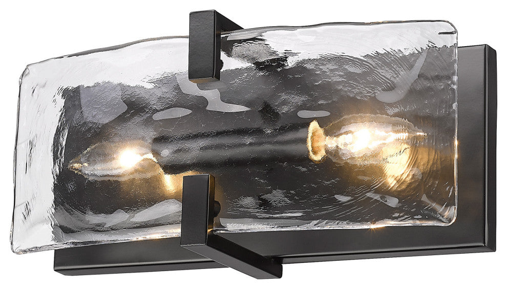 Golden Lighting 3164-WSC HWG Aenon 2 Light 13" Tall Wall Sconce - Pewter