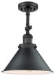 Briarcliff 1-Light Semi-Flush Mount, Matte Black