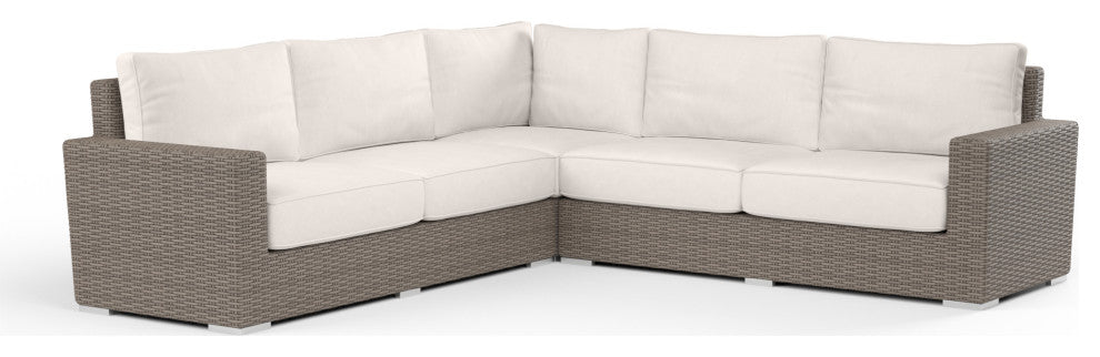 Coronado Plush Cushions Driftwood Outdoor Sectional