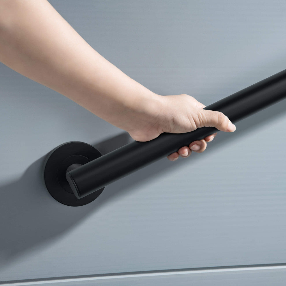 36" Stainless Steel Bathroom Safety Grab Bar, Matte Black