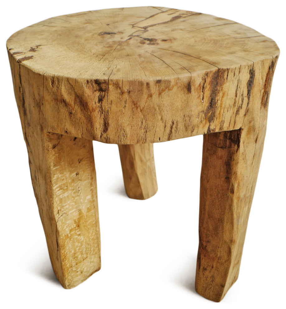Rustic Naga Three Leg Wood Table 1