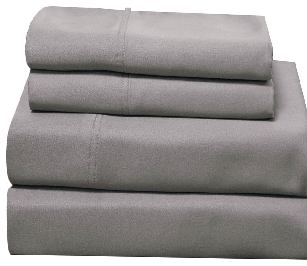 Silky Soft 100% Bamboo Sheet Set, 600 TC, Gray