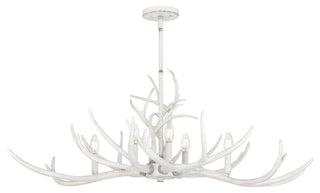 Quoizel BSH640 Brosh 6 Light 42"W Antler Candle Style Chandelier - Antique