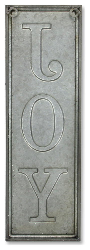 Farmhouse Style "Joy", Vertical Wall Sign