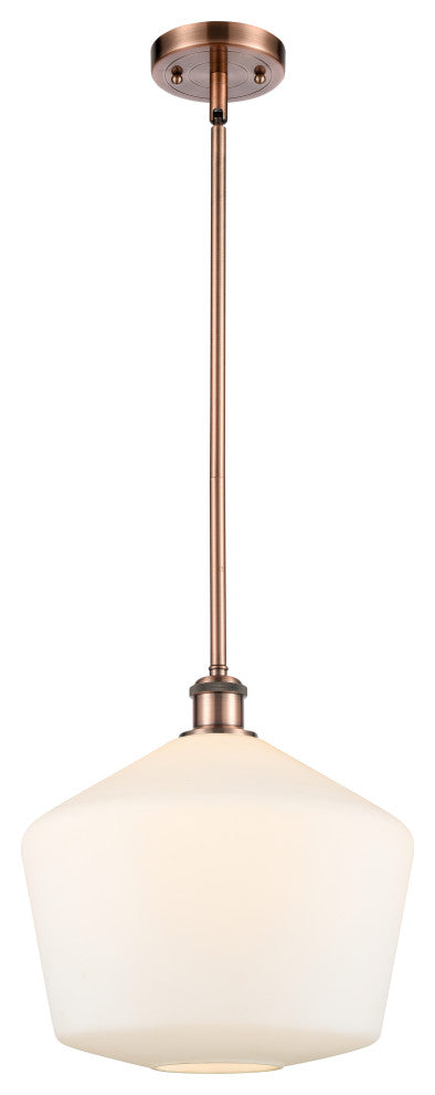 Innovations 516-1S-AC-G651-12-LED 1-Light Mini Pendant, Antique Copper