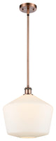 Innovations 516-1S-AC-G651-12-LED 1-Light Mini Pendant, Antique Copper