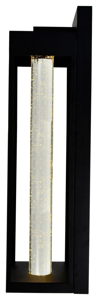Rochester LED Integrated Black Outdoor Wall Light, 27 Inches