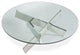 Bella Round Coffee Table, Polished Stainless Steel