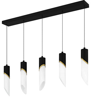Quoizel PCAYS540 Alys 40"W LED Linear Pendant - Matte Black