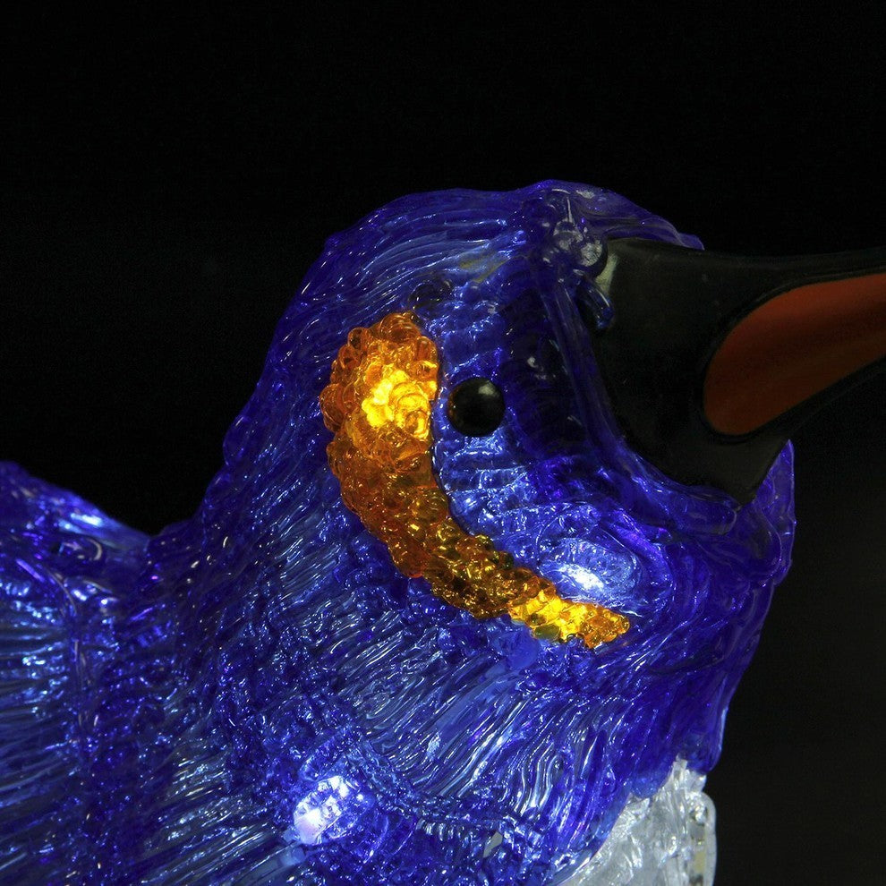 15" Commercial Acrylic Gliding Penguin Christmas Decoration