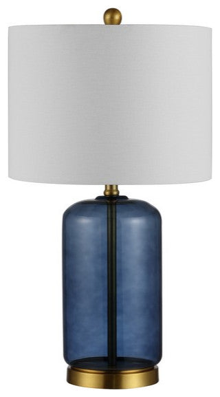 Safavieh Novah Glass Table Lamp Blue