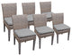 6 Oasis Armless Dining Chairs