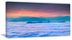 "Sea of White Fog and Mountains" Landscape Canvas Photo Print, 1 Panel, 60"x28"