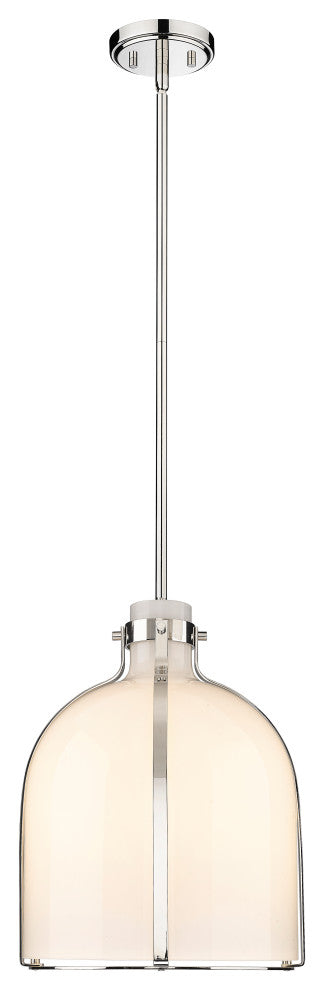 Zlite 818-12PN 1-Light Pendant, White Opal