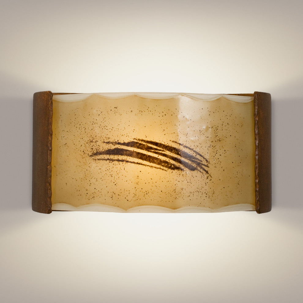 Storm Wall Sconce, Butternut and Caramel, Bulb Type: E12