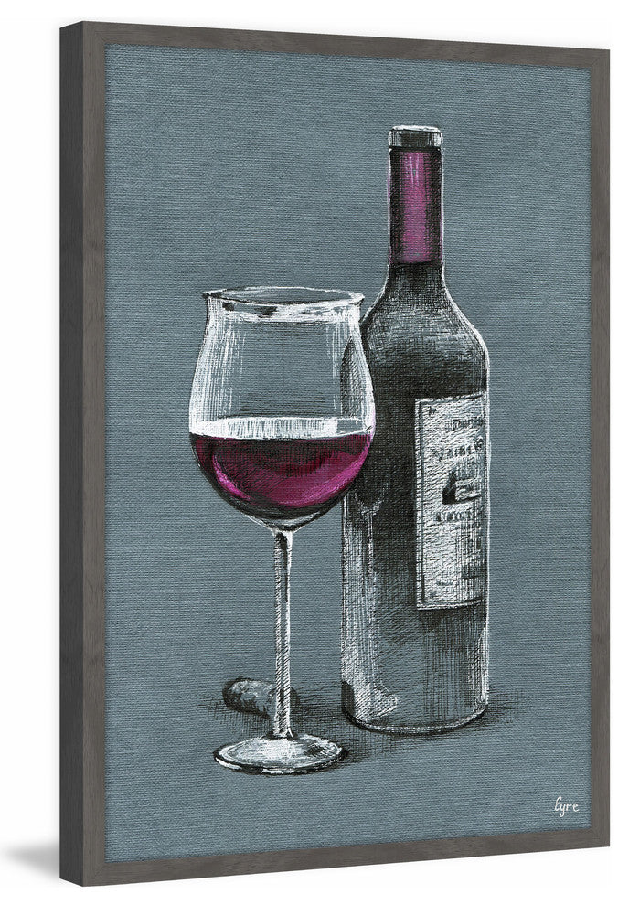"Vino Tinto" Framed Painting Print, 16"x24"