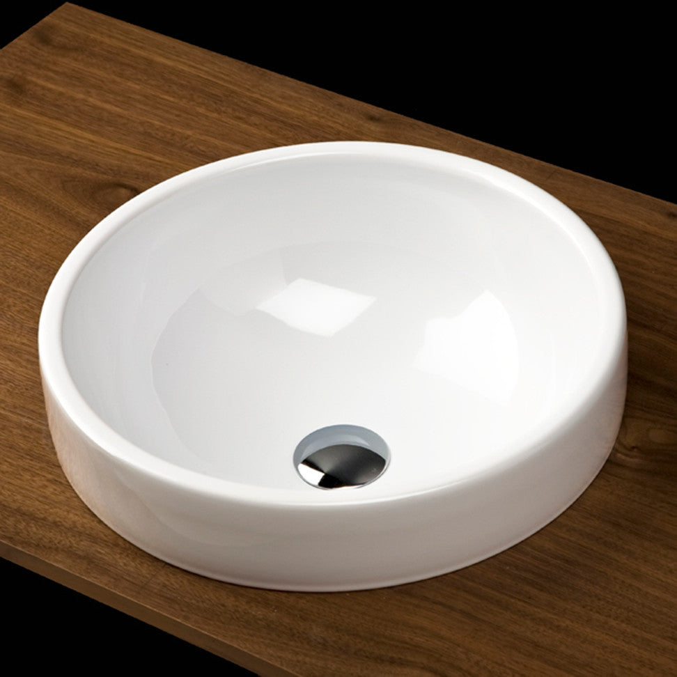 Lacava Twin Set Collection Self-rimming Porcelain Lavatory, White