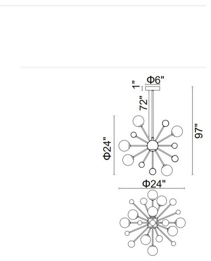 Element 11 Light Chandelier With Polished Nickel Finish