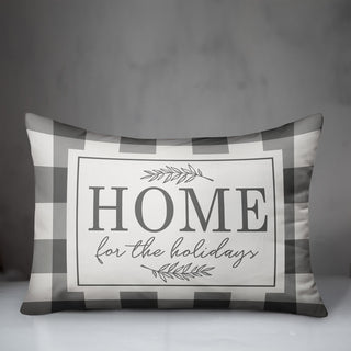 Home For The Holidays 14"x20" Throw Pillow Cover