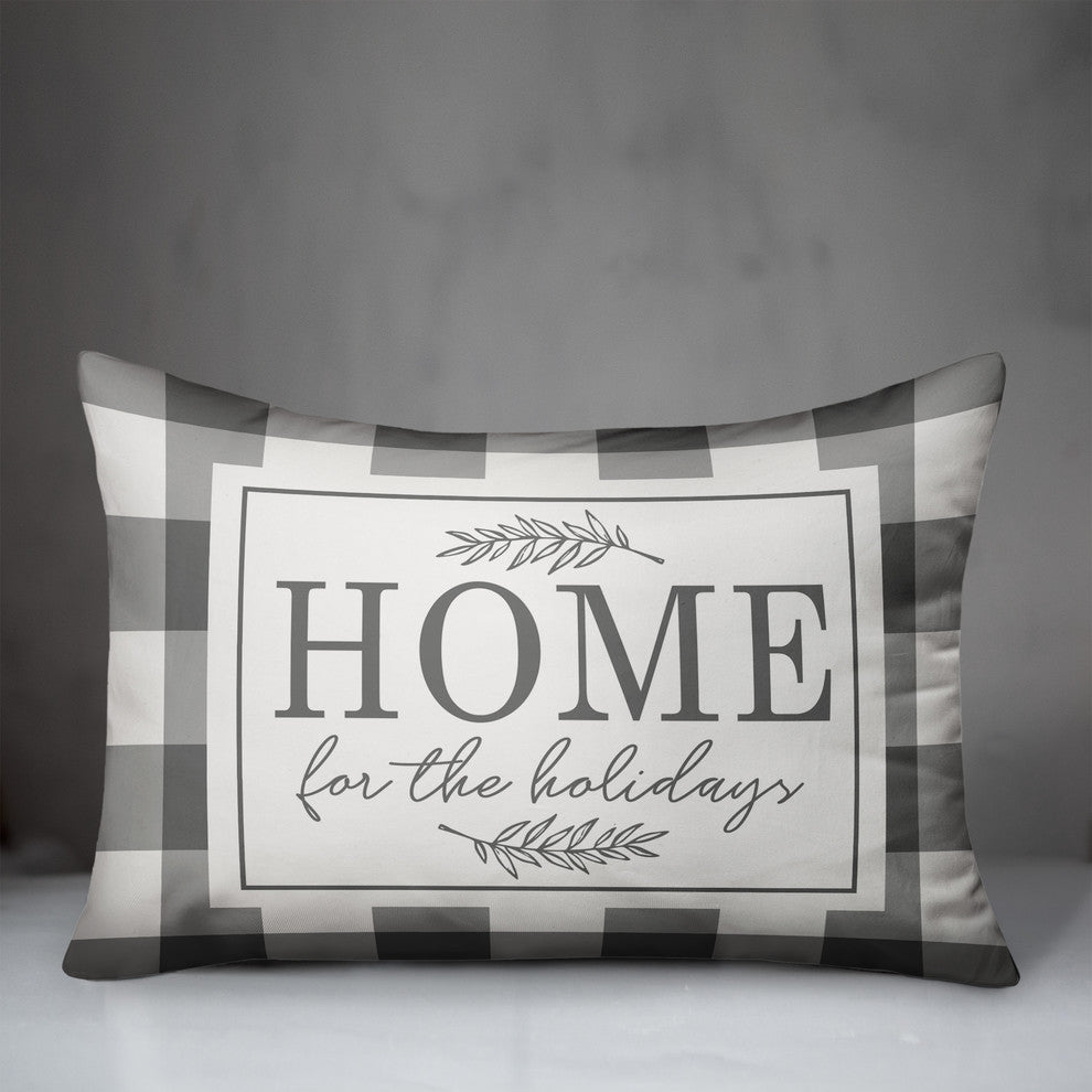 Home For The Holidays 14"x20" Throw Pillow Cover