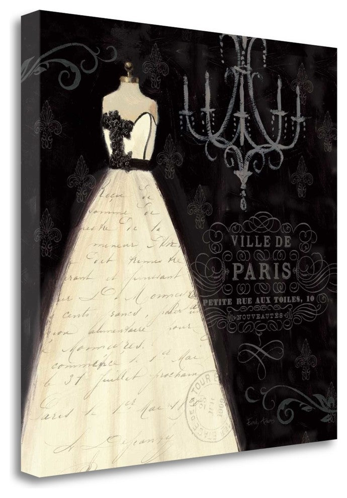 "French Couture I" By Emily Adams, Giclee Print on Gallery Wrap Canvas