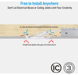 24 Pack 4 Inch 5CCT LED Recessed Light, CRI 90, Ultra-Thin Downlight, Dimmable