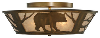 22W Bear on the Loose Flushmount