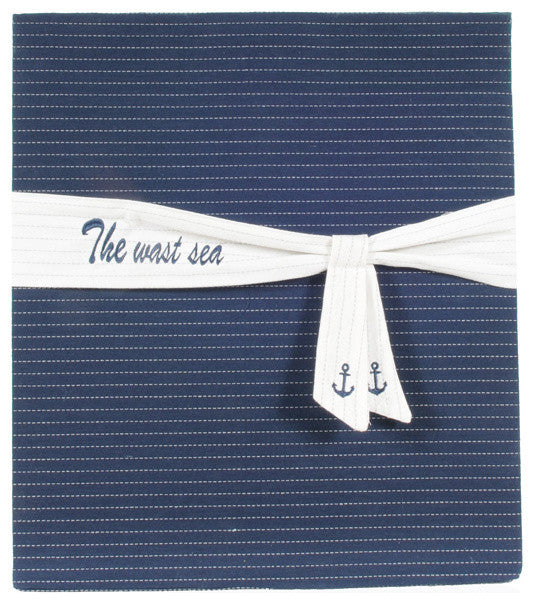Anne Home, Set Of 5 Blue Fabric Basket With Bow Decoration