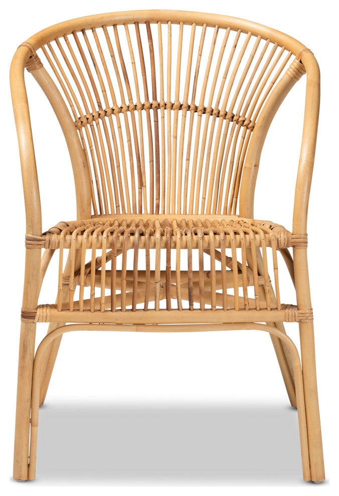 Colleen Natural Brown Rattan Dining Chair