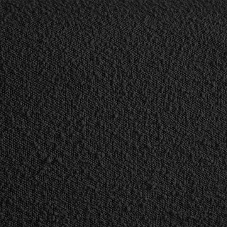 Stylus Black Boucle Fabric Full Bed, Black, King