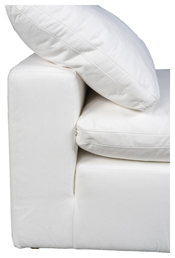 Terra Condo Slipper Chair Livesmart Fabric Cream