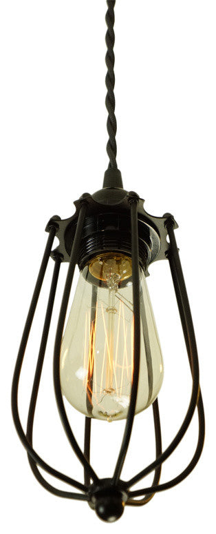Single Pendant Cage Light