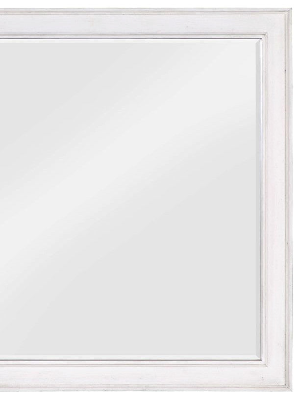 Katia Mirror, Rustic Gray and White Finish
