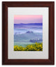 Michael Blanchette 'Dawn over Belvedere' Art, Wood Frame, White Mat, 14x11