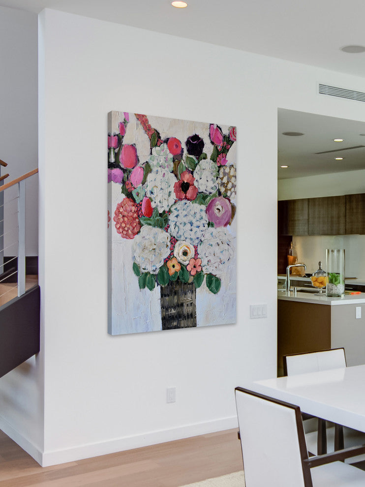 Marmont Hill, "Lovely Bouquet" by Michelle Rivera Print on Wrapped Canvas, 12x18