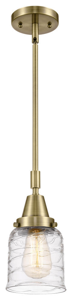 Innovations 447-1S-AB-G513 1-Light Mini Pendant, Antique Brass