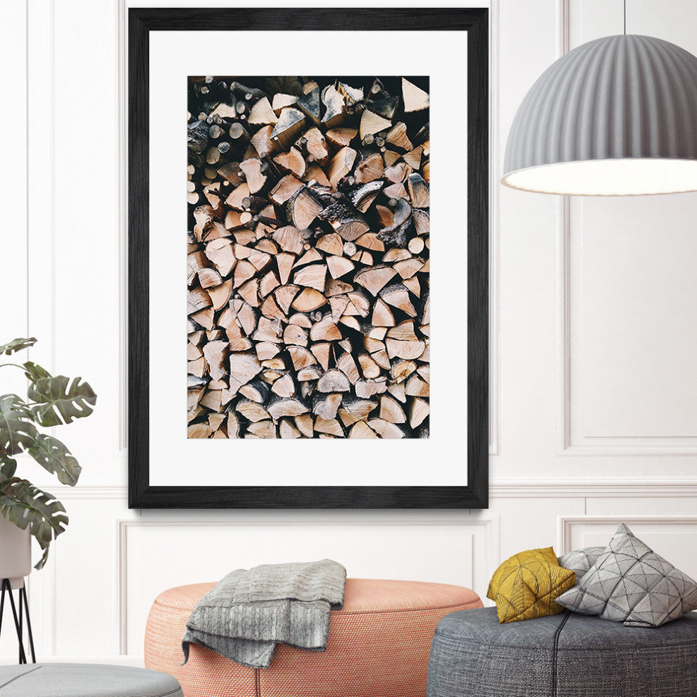 "Logs" Matted and Framed, 52" x 36"