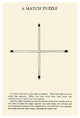 "A Match Puzzle" Digital Paper Print by Retromagic, 29"x42"