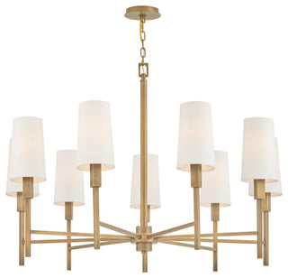 Hinkley Lighting 46456 Fenwick 9 Light 42"W Chandelier - Black