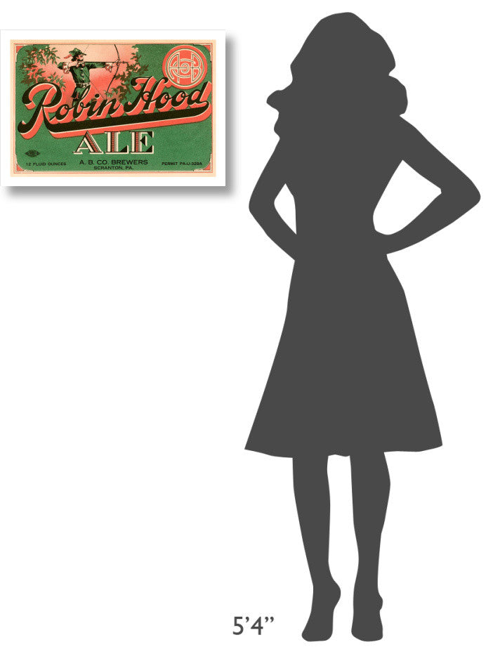 "Robin Hood Ale" Digital Paper Print by Vintage Booze Labels, 24"x17"