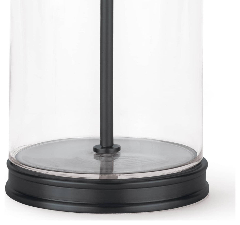 Magelian Glass Table Lamp, Oil Rubbed Bronze