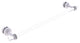 Pacific Beach 24" Shower Door Towel Bar with Dotted Accents, Matte White