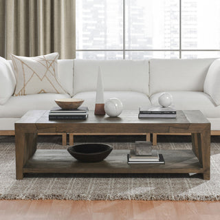 Troy Oak Coffee Table, Antique Brown