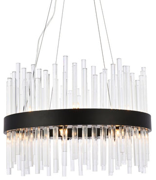 Modern Black 14-Light Pendant