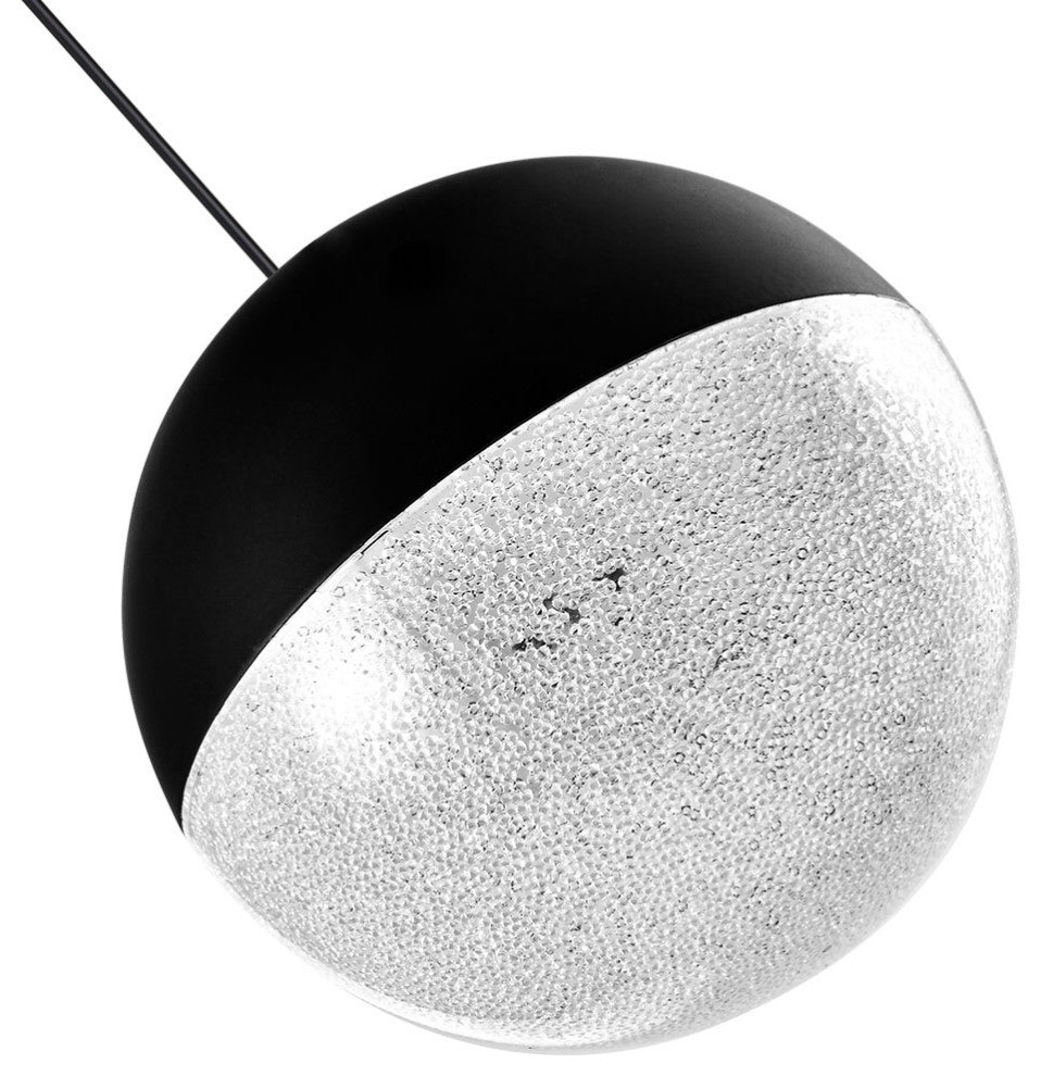 Ravello 5" ETL Certified Integrated LED Pendant Lighting Fixture, Black