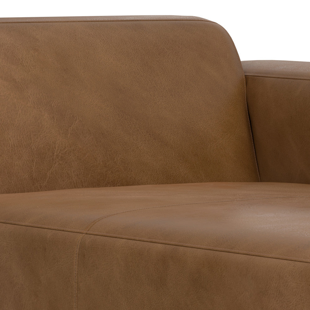 Rex Right Chaise Sofa Module in Genuine Leather