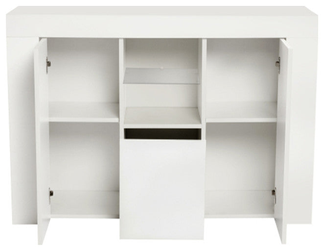 White sideboard TV storage table modern kitchen cabinet