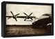 Vintage Plane 12x18 Black Framed Canvas