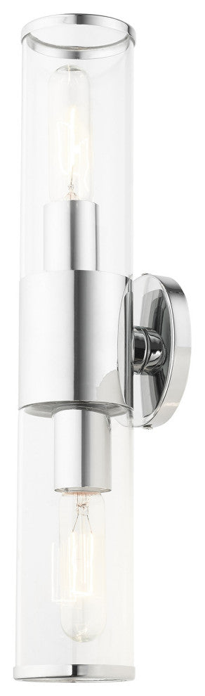 Polished Chrome Nautical, Contemporary, Urban, Industrial Vanity Sconce